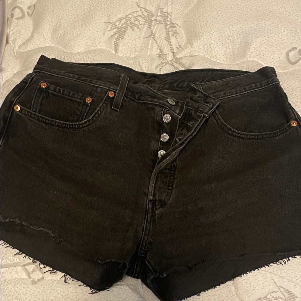 Levi's Black Jean Shorts for Women
